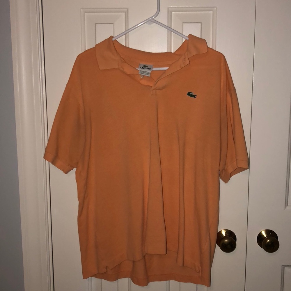 Lacoste orange polo
